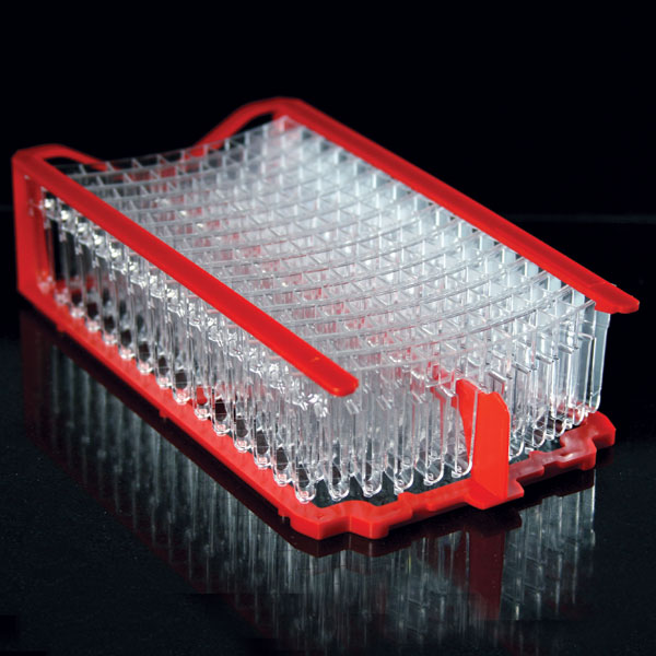 Globe Scientific ABX: Cuvette Segments, Racked, for use with Horiba ABX Mira S Plus & Pentra 400 analyzers, 15/Rack, 30 Racks/Unit Image